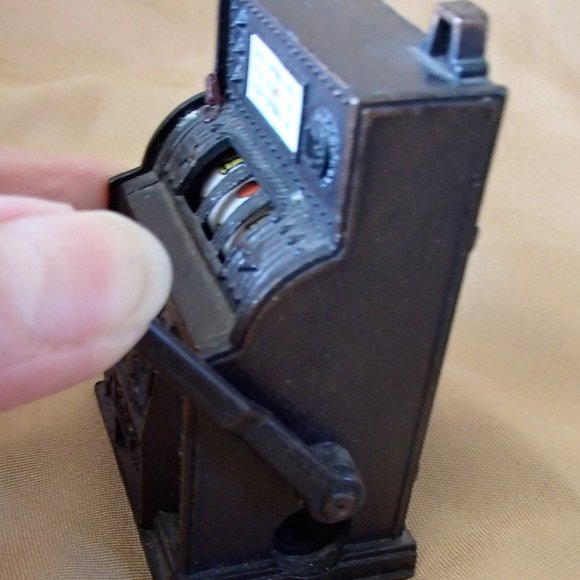Golden Eagle Slot Machine Pencil Sharpener Vintage Patina Working Condition - Picture 10 of 11